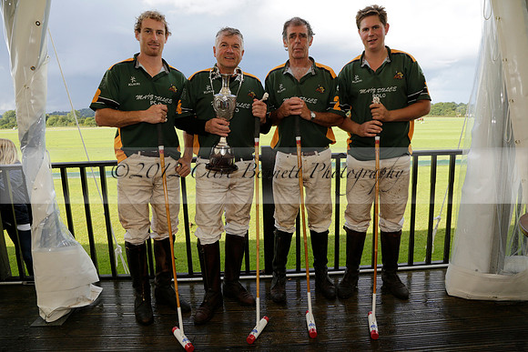 Maiz Dulce (green) v Las Esterellas (yellow) in the PSI Final polo match at Cowdray Park Polo Club on Ambersham 2 on Sunday 2013.09.08 www.polopictures.co.uk