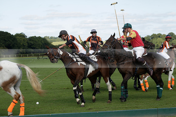 Four Quarters Black (black) v BHC (red) in a Autumn Cup polo match on Ambersham 2 at Cowdray Park Polo Club on Friday 20 September 2013 www.polopictures.co.uk