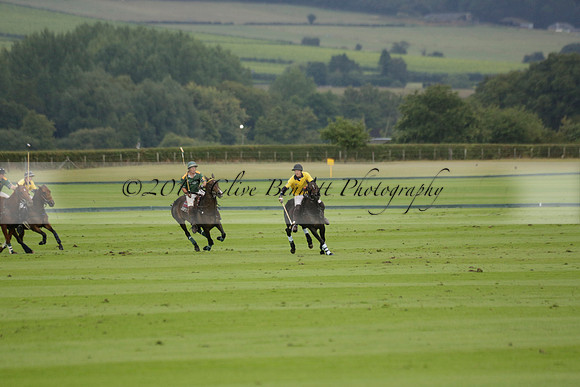 Maiz Dulce (green) v Las Esterellas (yellow) in the PSI Final polo match at Cowdray Park Polo Club on Ambersham 2 on Sunday 2013.09.08 www.polopictures.co.uk