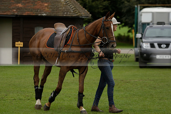 Four Quarters Black (black) v Clashleigh (red) in the Autumn Cup subsidiary final polo match on Ambersham 2 at Cowdray Park Polo Club on Sunday 22 September 2013 www.polopictures.co.uk