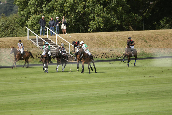 Jaeger Le Coultre (black)  v Wairakei Pastoral (white) in a Jaeger Le Coultre Holden White Cup polo match played on 29 July 2013 at Cowdray Park Polo Club on Brooksfieldwww.polopictures.co.uk