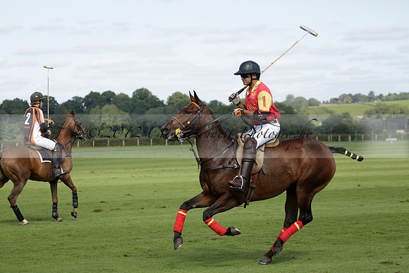 Four Quarters Black (black) v BHC (red) in a Autumn Cup polo match on Ambersham 2 at Cowdray Park Polo Club on Friday 20 September 2013 www.polopictures.co.uk