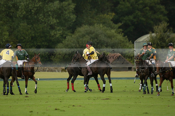 Maiz Dulce (green) v Las Esterellas (yellow) in the PSI Final polo match at Cowdray Park Polo Club on Ambersham 2 on Sunday 2013.09.08 www.polopictures.co.uk