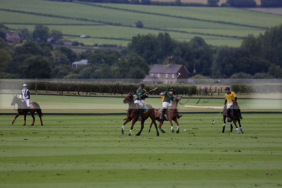 Maiz Dulce (green) v Las Esterellas (yellow) in the PSI Final polo match at Cowdray Park Polo Club on Ambersham 2 on Sunday 2013.09.08 www.polopictures.co.uk