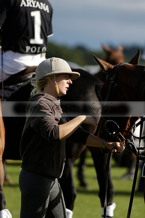 Aryana (black) v Shoreline (yellow) in a Farewell Cup polo match played on Ambersham 5 at Cowdray Park Polo Club on Wednesday 18 September 2013. www.polopictures.co.uk