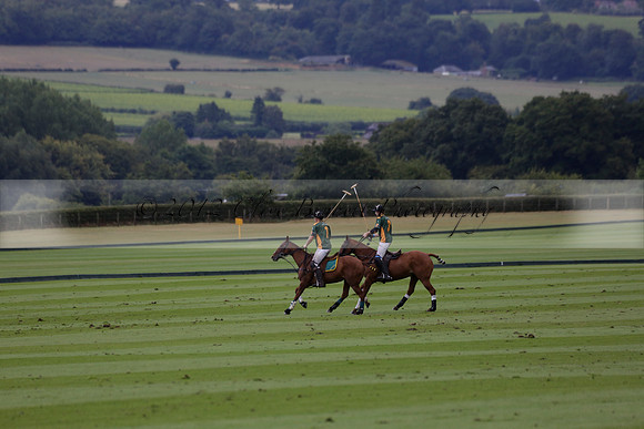 Maiz Dulce (green) v Las Esterellas (yellow) in the PSI Final polo match at Cowdray Park Polo Club on Ambersham 2 on Sunday 2013.09.08 www.polopictures.co.uk