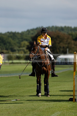 Aryana (black) v Shoreline (yellow) in a Farewell Cup polo match played on Ambersham 5 at Cowdray Park Polo Club on Wednesday 18 September 2013. www.polopictures.co.uk