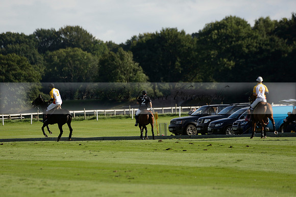 Aryana (black) v Shoreline (yellow) in a Farewell Cup polo match played on Ambersham 5 at Cowdray Park Polo Club on Wednesday 18 September 2013. www.polopictures.co.uk