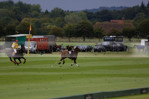 Maiz Dulce (green) v Las Esterellas (yellow) in the PSI Final polo match at Cowdray Park Polo Club on Ambersham 2 on Sunday 2013.09.08 www.polopictures.co.uk