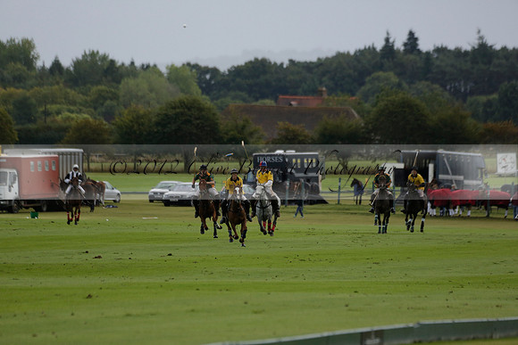 Maiz Dulce (green) v Las Esterellas (yellow) in the PSI Final polo match at Cowdray Park Polo Club on Ambersham 2 on Sunday 2013.09.08 www.polopictures.co.uk