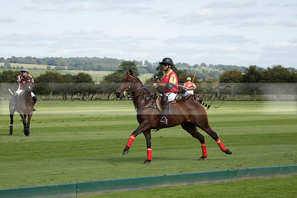 Four Quarters Black (black) v BHC (red) in a Autumn Cup polo match on Ambersham 2 at Cowdray Park Polo Club on Friday 20 September 2013 www.polopictures.co.uk