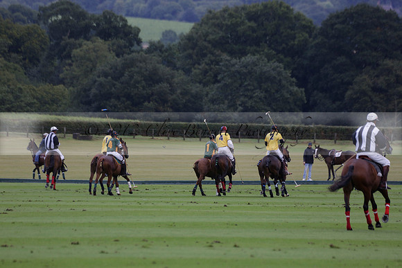 Maiz Dulce (green) v Las Esterellas (yellow) in the PSI Final polo match at Cowdray Park Polo Club on Ambersham 2 on Sunday 2013.09.08 www.polopictures.co.uk