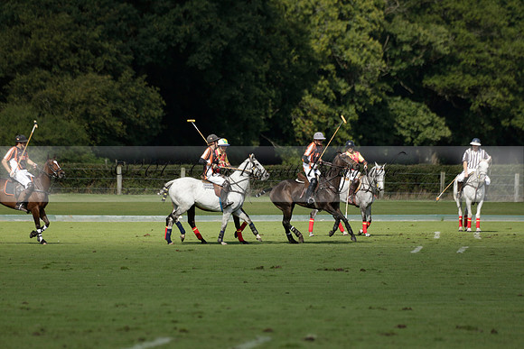 Four Quarters Black (black) v BHC (red) in a Autumn Cup polo match on Ambersham 2 at Cowdray Park Polo Club on Friday 20 September 2013 www.polopictures.co.uk