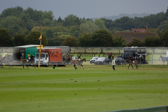 Maiz Dulce (green) v Las Esterellas (yellow) in the PSI Final polo match at Cowdray Park Polo Club on Ambersham 2 on Sunday 2013.09.08 www.polopictures.co.uk