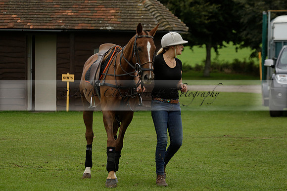 Four Quarters Black (black) v Clashleigh (red) in the Autumn Cup subsidiary final polo match on Ambersham 2 at Cowdray Park Polo Club on Sunday 22 September 2013 www.polopictures.co.uk
