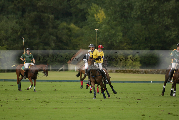 Maiz Dulce (green) v Las Esterellas (yellow) in the PSI Final polo match at Cowdray Park Polo Club on Ambersham 2 on Sunday 2013.09.08 www.polopictures.co.uk