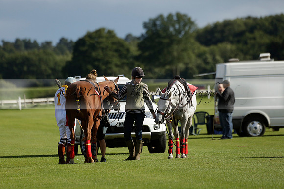 Aryana (black) v Shoreline (yellow) in a Farewell Cup polo match played on Ambersham 5 at Cowdray Park Polo Club on Wednesday 18 September 2013. www.polopictures.co.uk
