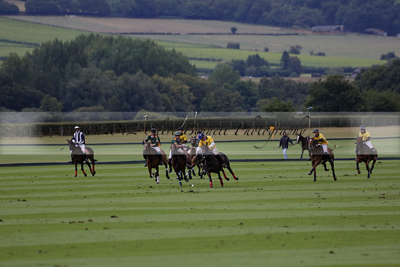 Maiz Dulce (green) v Las Esterellas (yellow) in the PSI Final polo match at Cowdray Park Polo Club on Ambersham 2 on Sunday 2013.09.08 www.polopictures.co.uk