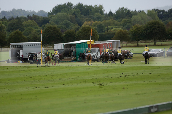 Maiz Dulce (green) v Las Esterellas (yellow) in the PSI Final polo match at Cowdray Park Polo Club on Ambersham 2 on Sunday 2013.09.08 www.polopictures.co.uk