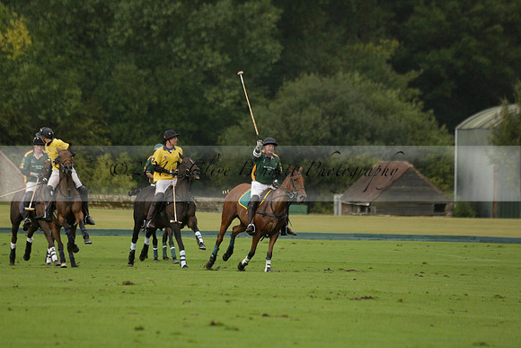 Maiz Dulce (green) v Las Esterellas (yellow) in the PSI Final polo match at Cowdray Park Polo Club on Ambersham 2 on Sunday 2013.09.08 www.polopictures.co.uk