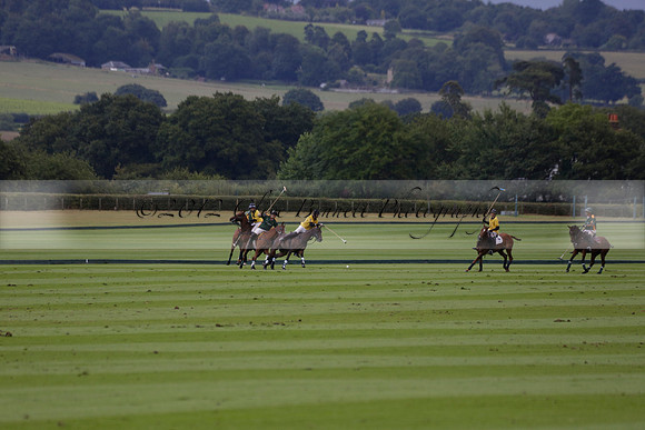 Maiz Dulce (green) v Las Esterellas (yellow) in the PSI Final polo match at Cowdray Park Polo Club on Ambersham 2 on Sunday 2013.09.08 www.polopictures.co.uk