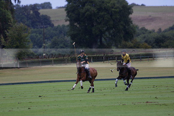 Maiz Dulce (green) v Las Esterellas (yellow) in the PSI Final polo match at Cowdray Park Polo Club on Ambersham 2 on Sunday 2013.09.08 www.polopictures.co.uk