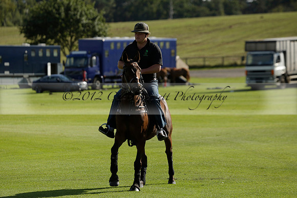 Aryana (black) v Shoreline (yellow) in a Farewell Cup polo match played on Ambersham 5 at Cowdray Park Polo Club on Wednesday 18 September 2013. www.polopictures.co.uk