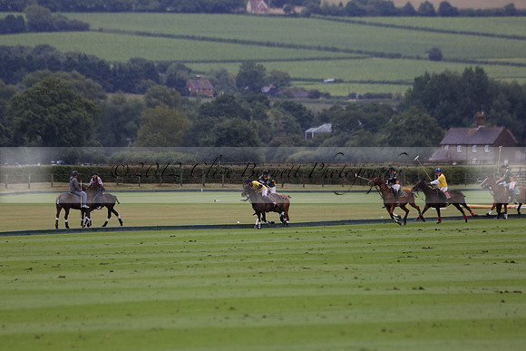 Maiz Dulce (green) v Las Esterellas (yellow) in the PSI Final polo match at Cowdray Park Polo Club on Ambersham 2 on Sunday 2013.09.08 www.polopictures.co.uk