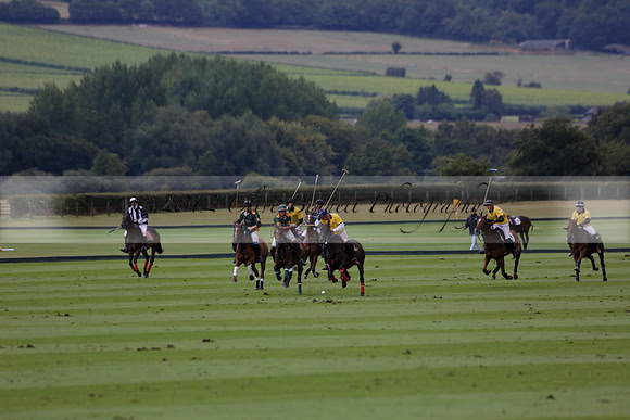 Maiz Dulce (green) v Las Esterellas (yellow) in the PSI Final polo match at Cowdray Park Polo Club on Ambersham 2 on Sunday 2013.09.08 www.polopictures.co.uk