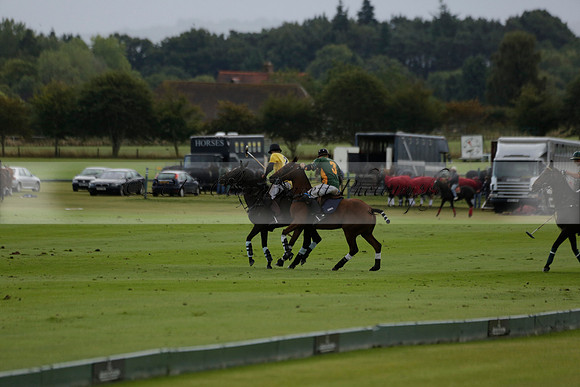Maiz Dulce (green) v Las Esterellas (yellow) in the PSI Final polo match at Cowdray Park Polo Club on Ambersham 2 on Sunday 2013.09.08 www.polopictures.co.uk