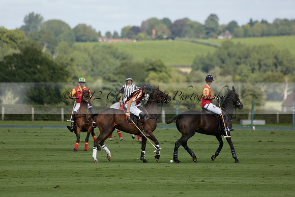 Four Quarters Black (black) v BHC (red) in a Autumn Cup polo match on Ambersham 2 at Cowdray Park Polo Club on Friday 20 September 2013 www.polopictures.co.uk