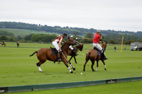 Four Quarters Black (black) v Clashleigh (red) in the Autumn Cup subsidiary final polo match on Ambersham 2 at Cowdray Park Polo Club on Sunday 22 September 2013 www.polopictures.co.uk