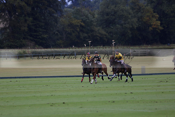 Maiz Dulce (green) v Las Esterellas (yellow) in the PSI Final polo match at Cowdray Park Polo Club on Ambersham 2 on Sunday 2013.09.08 www.polopictures.co.uk