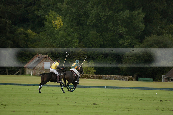 Maiz Dulce (green) v Las Esterellas (yellow) in the PSI Final polo match at Cowdray Park Polo Club on Ambersham 2 on Sunday 2013.09.08 www.polopictures.co.uk