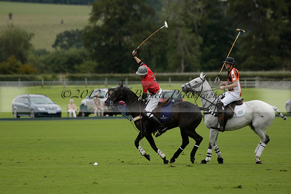 Four Quarters Black (black) v Clashleigh (red) in the Autumn Cup subsidiary final polo match on Ambersham 2 at Cowdray Park Polo Club on Sunday 22 September 2013 www.polopictures.co.uk