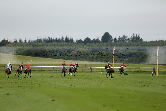 Four Quarters Black (black) v Clashleigh (red) in the Autumn Cup subsidiary final polo match on Ambersham 2 at Cowdray Park Polo Club on Sunday 22 September 2013 www.polopictures.co.uk