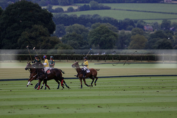 Maiz Dulce (green) v Las Esterellas (yellow) in the PSI Final polo match at Cowdray Park Polo Club on Ambersham 2 on Sunday 2013.09.08 www.polopictures.co.uk