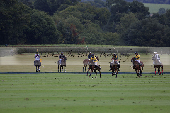 Maiz Dulce (green) v Las Esterellas (yellow) in the PSI Final polo match at Cowdray Park Polo Club on Ambersham 2 on Sunday 2013.09.08 www.polopictures.co.uk