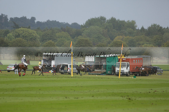 Maiz Dulce (green) v Las Esterellas (yellow) in the PSI Final polo match at Cowdray Park Polo Club on Ambersham 2 on Sunday 2013.09.08 www.polopictures.co.uk