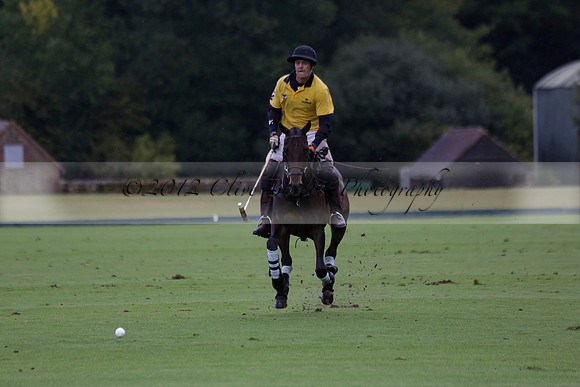 Maiz Dulce (green) v Las Esterellas (yellow) in the PSI Final polo match at Cowdray Park Polo Club on Ambersham 2 on Sunday 2013.09.08 www.polopictures.co.uk