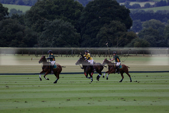 Maiz Dulce (green) v Las Esterellas (yellow) in the PSI Final polo match at Cowdray Park Polo Club on Ambersham 2 on Sunday 2013.09.08 www.polopictures.co.uk