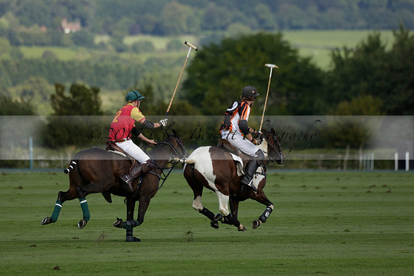 Four Quarters Black (black) v BHC (red) in a Autumn Cup polo match on Ambersham 2 at Cowdray Park Polo Club on Friday 20 September 2013 www.polopictures.co.uk