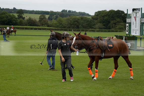 Four Quarters Black (black) v Clashleigh (red) in the Autumn Cup subsidiary final polo match on Ambersham 2 at Cowdray Park Polo Club on Sunday 22 September 2013 www.polopictures.co.uk