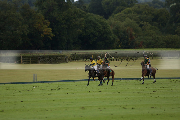 Maiz Dulce (green) v Las Esterellas (yellow) in the PSI Final polo match at Cowdray Park Polo Club on Ambersham 2 on Sunday 2013.09.08 www.polopictures.co.uk