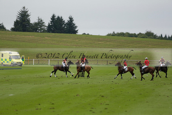 Four Quarters Black (black) v Clashleigh (red) in the Autumn Cup subsidiary final polo match on Ambersham 2 at Cowdray Park Polo Club on Sunday 22 September 2013 www.polopictures.co.uk