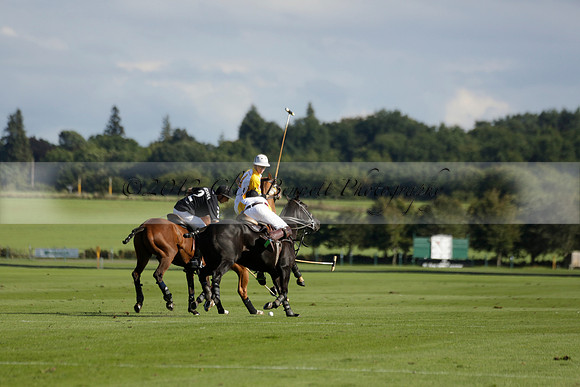 Aryana (black) v Shoreline (yellow) in a Farewell Cup polo match played on Ambersham 5 at Cowdray Park Polo Club on Wednesday 18 September 2013. www.polopictures.co.uk
