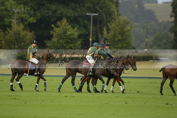 Maiz Dulce (green) v Las Esterellas (yellow) in the PSI Final polo match at Cowdray Park Polo Club on Ambersham 2 on Sunday 2013.09.08 www.polopictures.co.uk