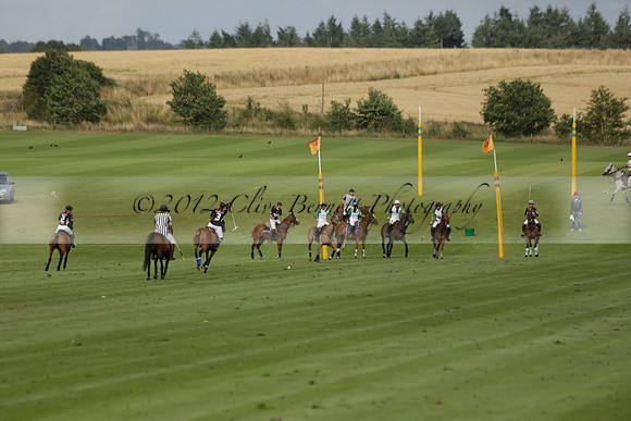 Jaeger Le Coultre (black)  v Wairakei Pastoral (white) in a Jaeger Le Coultre Holden White Cup polo match played on 29 July 2013 at Cowdray Park Polo Club on Brooksfieldwww.polopictures.co.uk