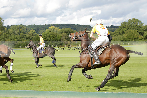 Aryana (black) v Shoreline (yellow) in a Farewell Cup polo match played on Ambersham 5 at Cowdray Park Polo Club on Wednesday 18 September 2013. www.polopictures.co.uk