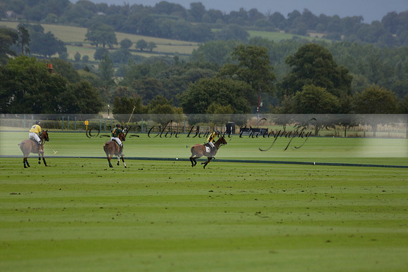 Maiz Dulce (green) v Las Esterellas (yellow) in the PSI Final polo match at Cowdray Park Polo Club on Ambersham 2 on Sunday 2013.09.08 www.polopictures.co.uk